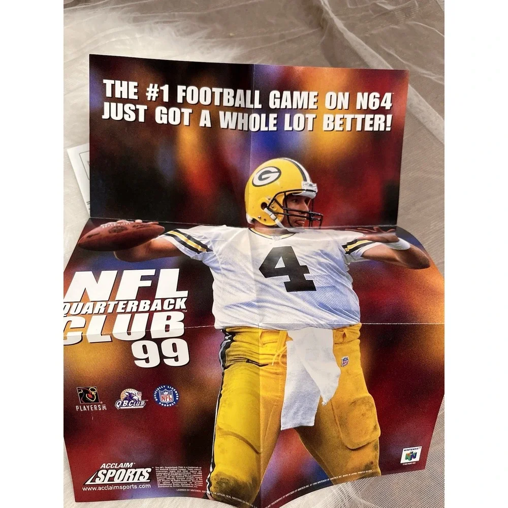 NFL Quarterback Club 99 (Nintendo 64 | N64) CIB 100% Complete w/ Manual & Poster